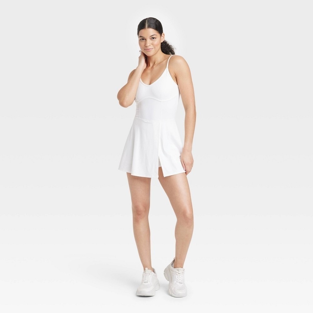 Women's Corset Detail Active Dress JoyLab White XL New With Tags